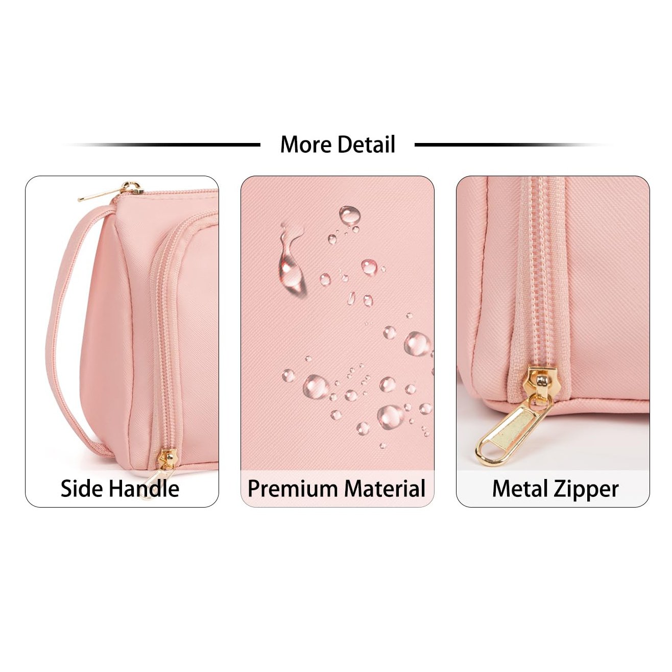 Custom Travel Make Up Storage Organize Multifunction Compartment Cosmetic Bag Portable Waterproof Brushes Makeup Bag For Women