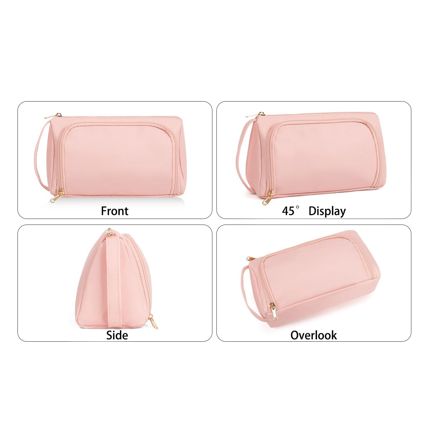 Custom Travel Make Up Storage Organize Multifunction Compartment Cosmetic Bag Portable Waterproof Brushes Makeup Bag For Women