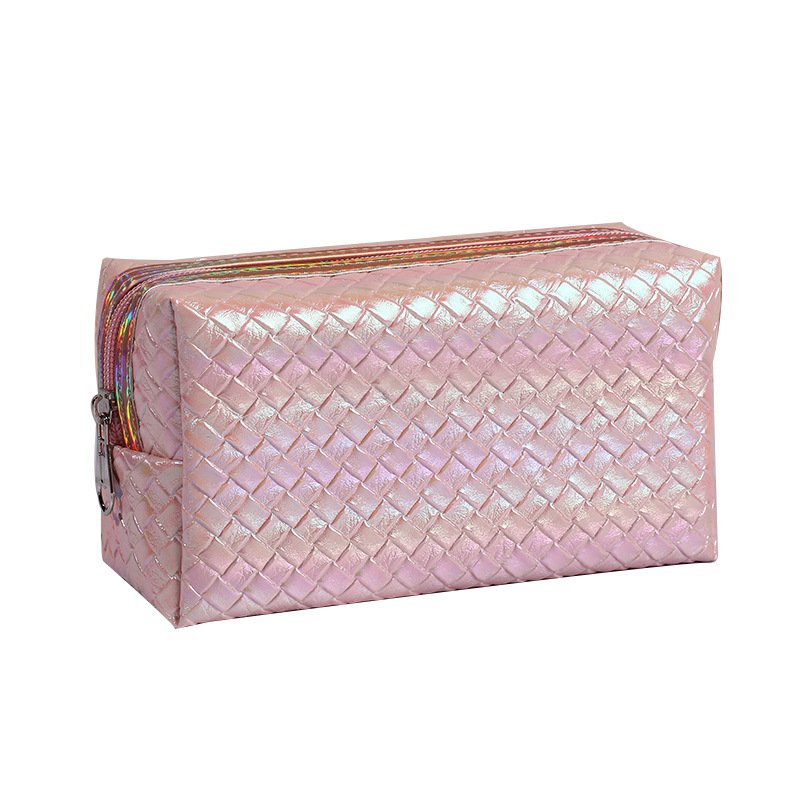 Custom Girl Vegan Waterproof PU Leather Makeup Bag Travel Toiletry Women's Cosmetic Bag 10 Makeup Organizers Zipper Pouch Lady
