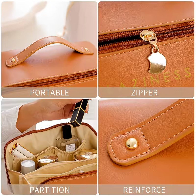 Boslun Professional Custom PU Bolsa de maquillaje personalizada Ladies Cosmetic bags makeup bags for travel