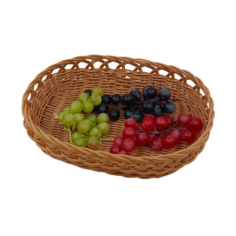 small objects dry food storage plastic container organizers fruit desk cable organizer holders woven rattan storage basket