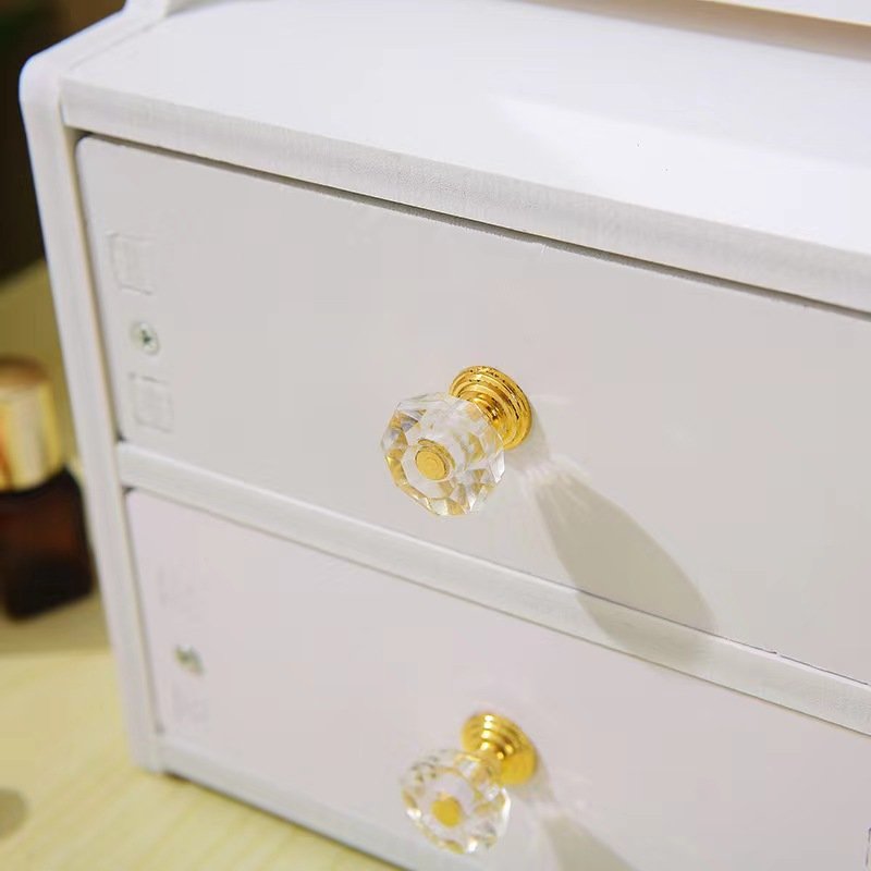 Zhaojiu Desktop Drawer with Mirror Cosmetic Storage Box Jewelry Organizer for Skin Care Makeup Organizers Dust Storage Shelf