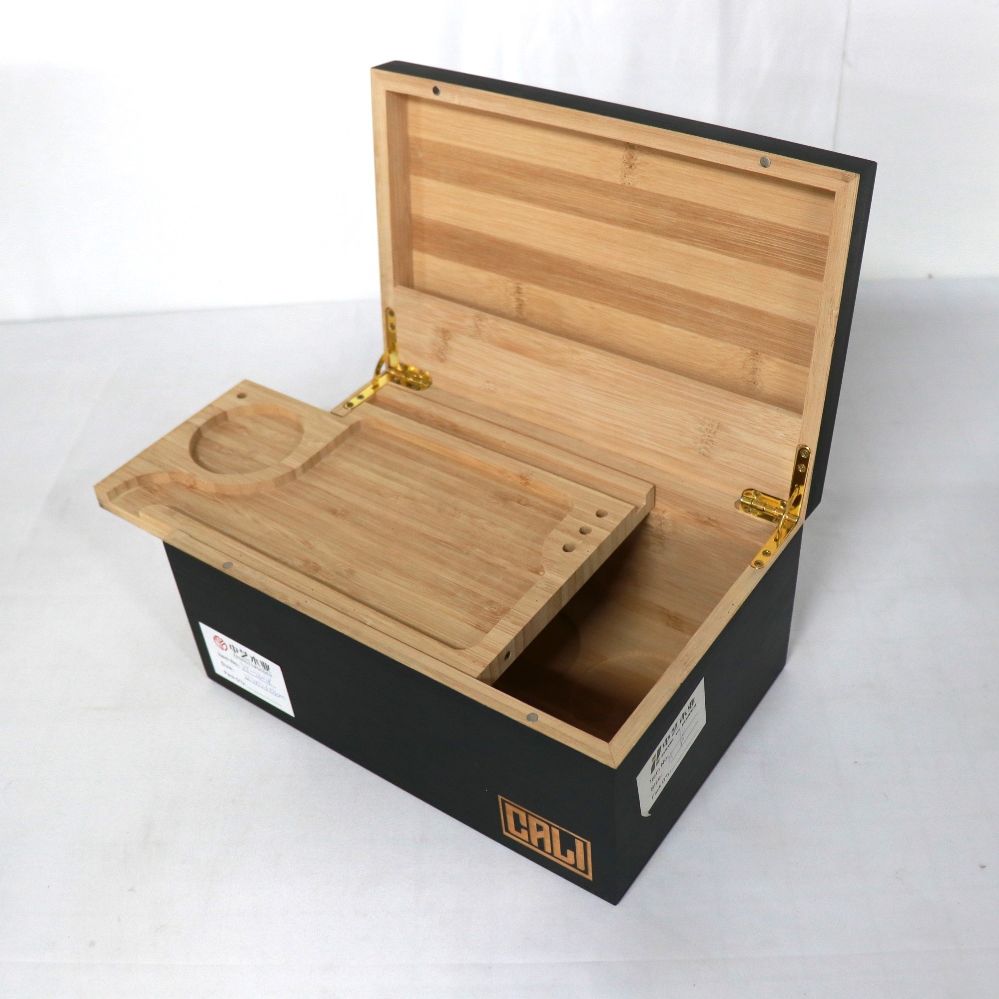 Factory Wholesale Decorative custom size and logo natural bamboo wood stash box rectangle container wood storage box