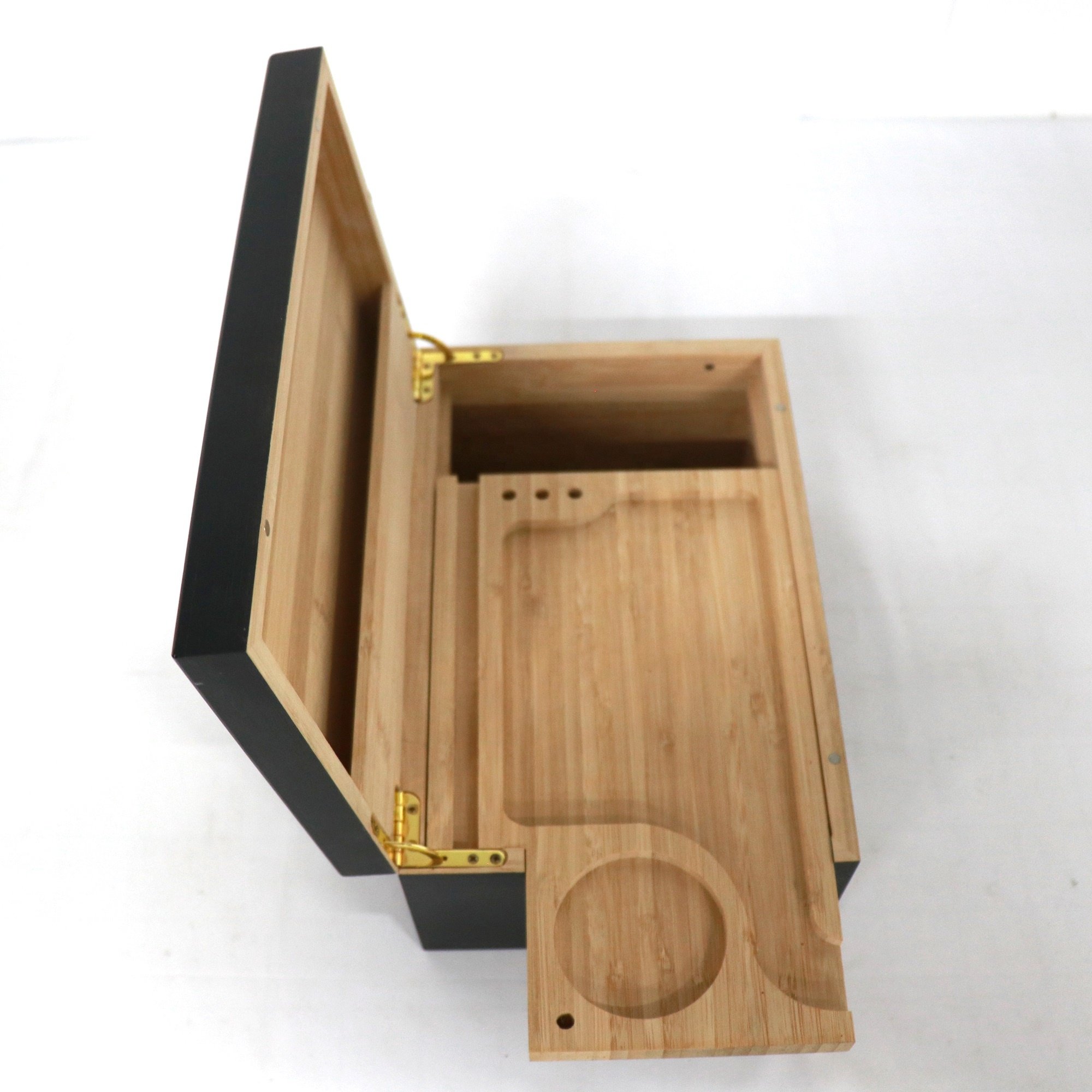 Factory Wholesale Decorative custom size and logo natural bamboo wood stash box rectangle container wood storage box