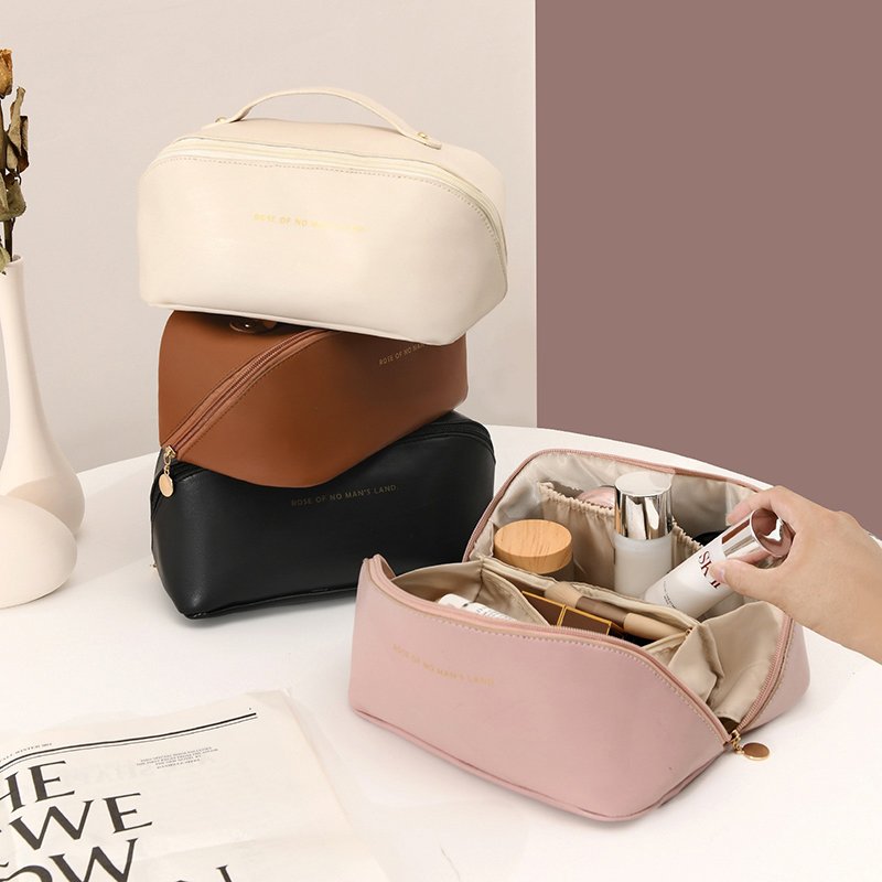 Wholesale Custom Design Logo Printed Plain Organizer Gift Pouch Toiletry Travel Makeup Cosmetic Bag