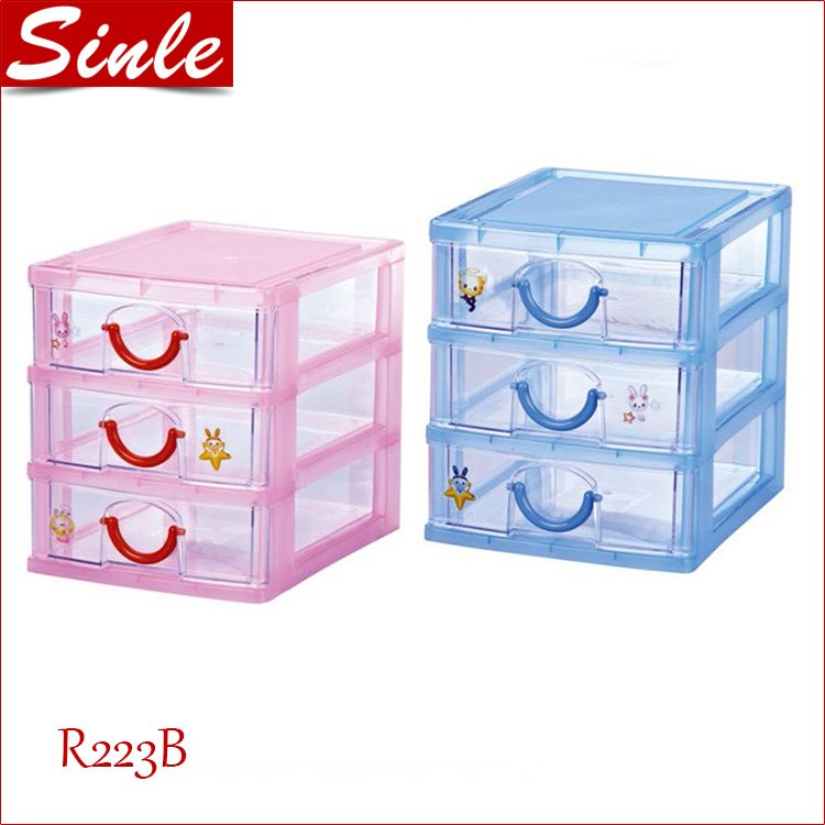 5 layers plastic mini student kids desk stationery storage boxes holders transparent big volume makeup drawer jewelry organizer