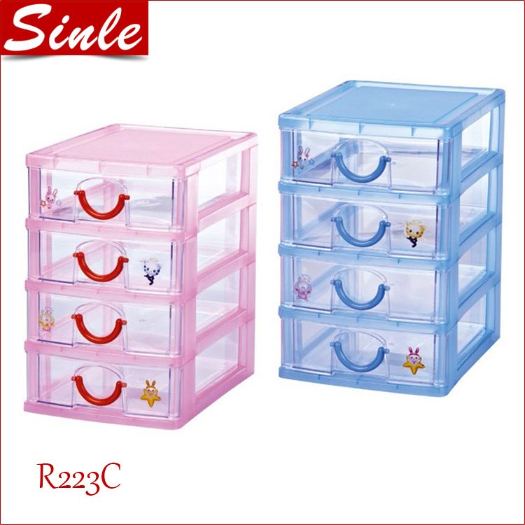 5 layers plastic mini student kids desk stationery storage boxes holders transparent big volume makeup drawer jewelry organizer