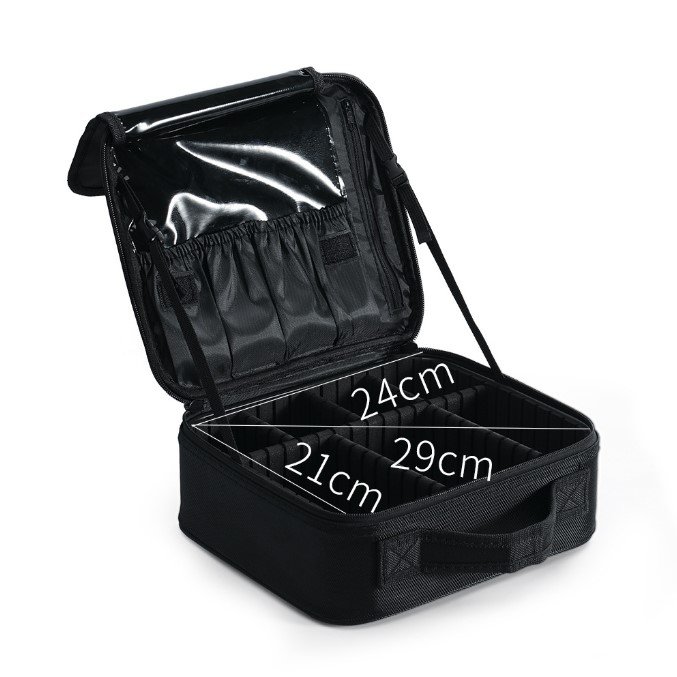 Stock Waterproof Portable Colorful Makeup Train Case Brush Holder Cosmetic Organizer Mini Ladies Travelling Packaging Bag