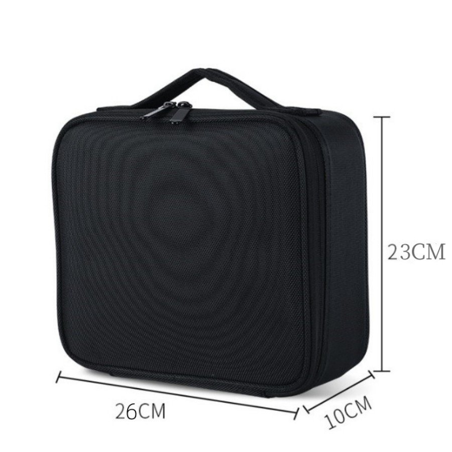 Stock Waterproof Portable Colorful Makeup Train Case Brush Holder Cosmetic Organizer Mini Ladies Travelling Packaging Bag