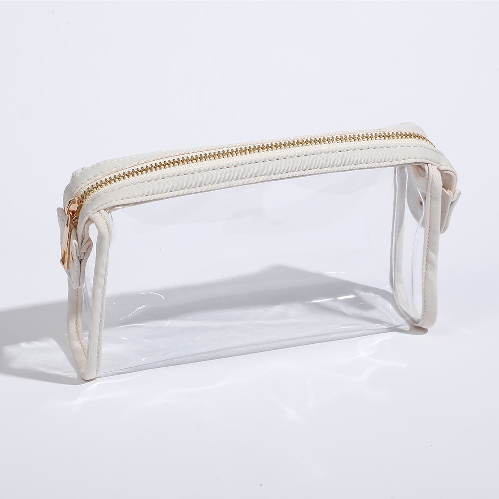 Clear Pvc Makeup Cute Transparent Women Everything Make Up Brush Pouch Toiletry Portable Travel Clutch Purse Cute Cosmetic Bag