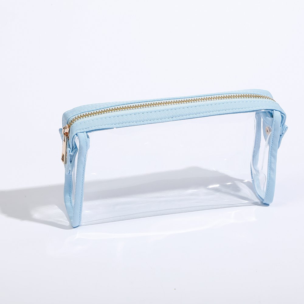 Clear Pvc Makeup Cute Transparent Women Everything Make Up Brush Pouch Toiletry Portable Travel Clutch Purse Cute Cosmetic Bag