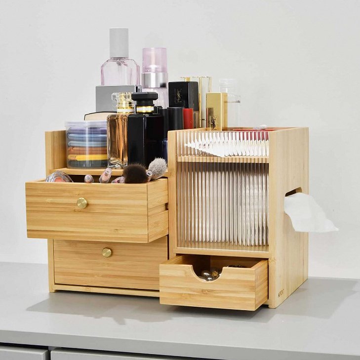 Hot-selling Organize Cosmetic Storage Boxes makeup Storage Organizer household Goods
