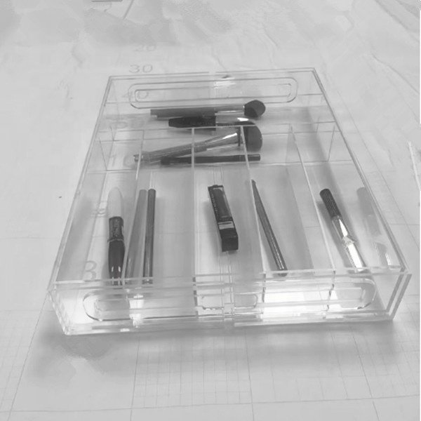 Acrylic Cosmetic Makeup Storage Organizer, Multi-Function cosmetics organizing box