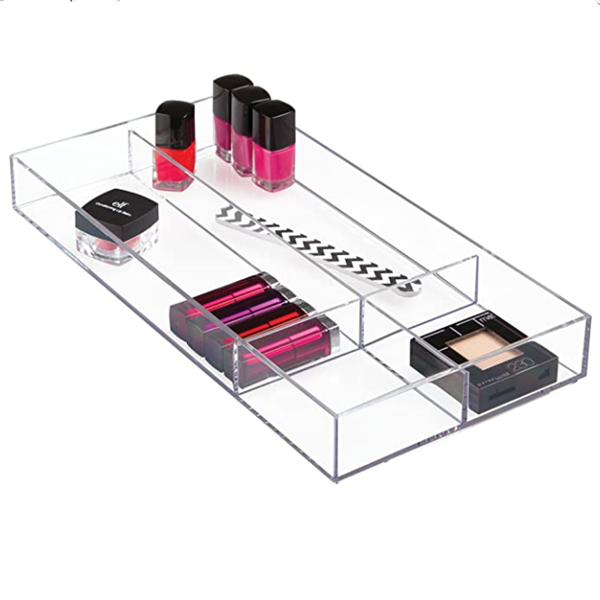 Acrylic Cosmetic Makeup Storage Organizer, Multi-Function cosmetics organizing box
