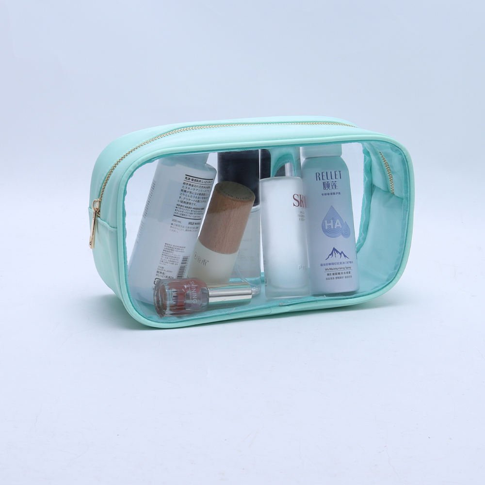 Waterproof Clear Toiletry Bag Set Cosmetic Make Up Bag Travel Business Beach Toiletry Box With Handle Transparent Cosmetic Pouch