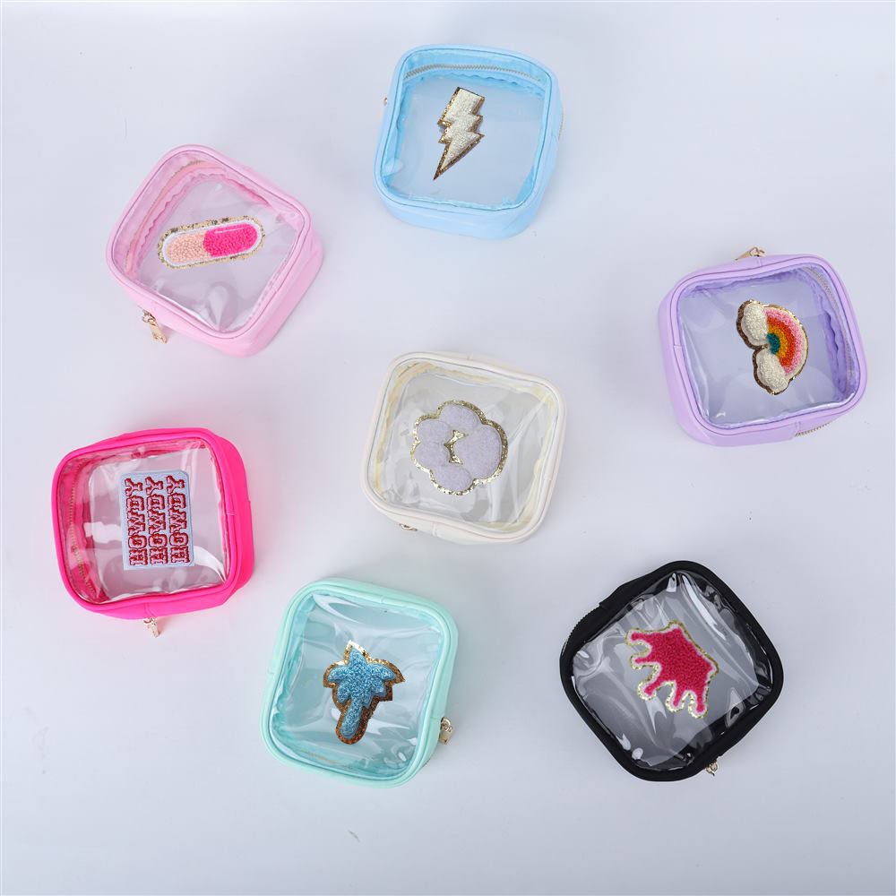 Waterproof Clear Toiletry Bag Set Cosmetic Make Up Bag Travel Business Beach Toiletry Box With Handle Transparent Cosmetic Pouch