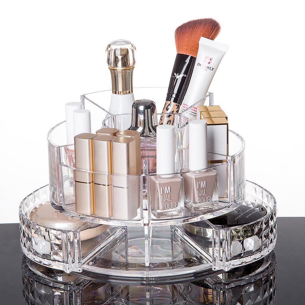 Wholesale Acrylic Clear Make Up Storage Organizers For Vanity Accessories Bathroom Lipstick Organizer With low price