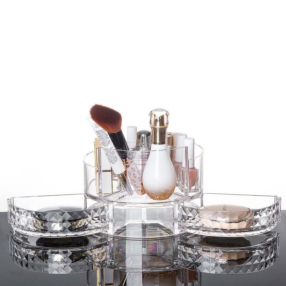 Wholesale Acrylic Clear Make Up Storage Organizers For Vanity Accessories Bathroom Lipstick Organizer With low price