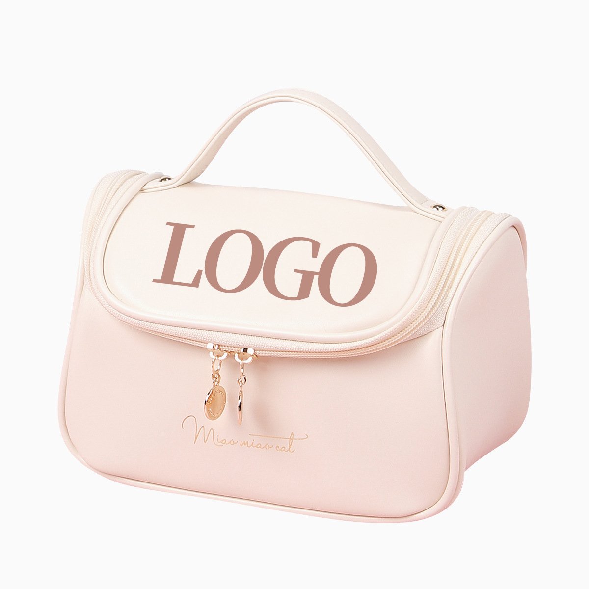 women mens pu vegan soft leather pink bulk aesthetic preppy small wash toiletry pouch makeup manufacturer cosmetic bag with logo