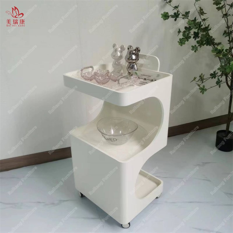 MDF wooden beauty hair styling salon trolley