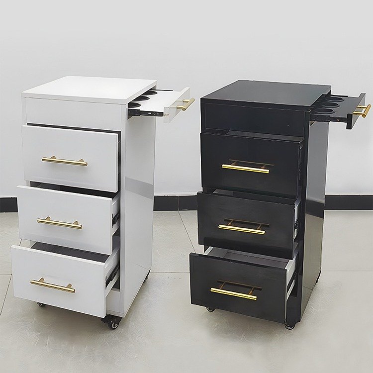 MDF wooden beauty hair styling salon trolley
