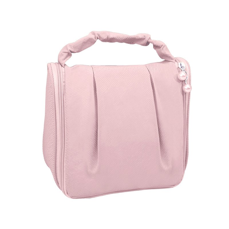2024 Soft water-resistant cosmetic bags for lady's travel wash toiletry bag with handing hook