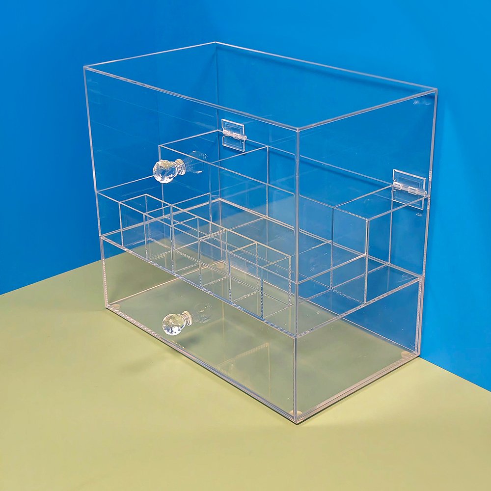 Acrylic Cosmetic Organizer Box Wholesale Price Acrylic Makeup Organizer With Drawer