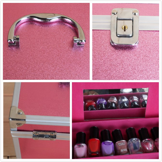 Makeup Vanity Case Portable Beauty Cosmetic Box Makeup Nail Art Case