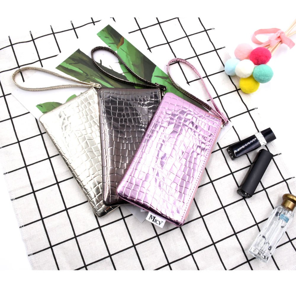 Low moq Wholesale waterproofing Embroidered Wash travel bag Cosmetic Bag PU Leather pouch