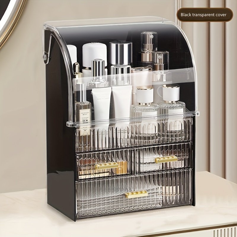 Dustproof Cosmetic Storage Box Make up Drawer Organizer Makeup Container Desktop Beauty Storage Organizer Case