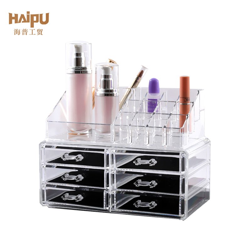 Factory Directly Sell Plastic Jewelry Organizer,Makeup Holder Storage,Transparent Cosmetic Organizer Ps