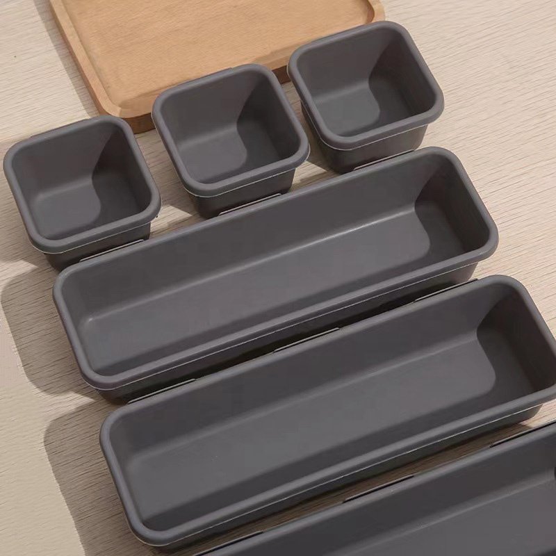 Portable Large Desktop Case Plastic Jewelry Cosmetic Drawer Organizer Free Combination Divided Makeup Box Storage