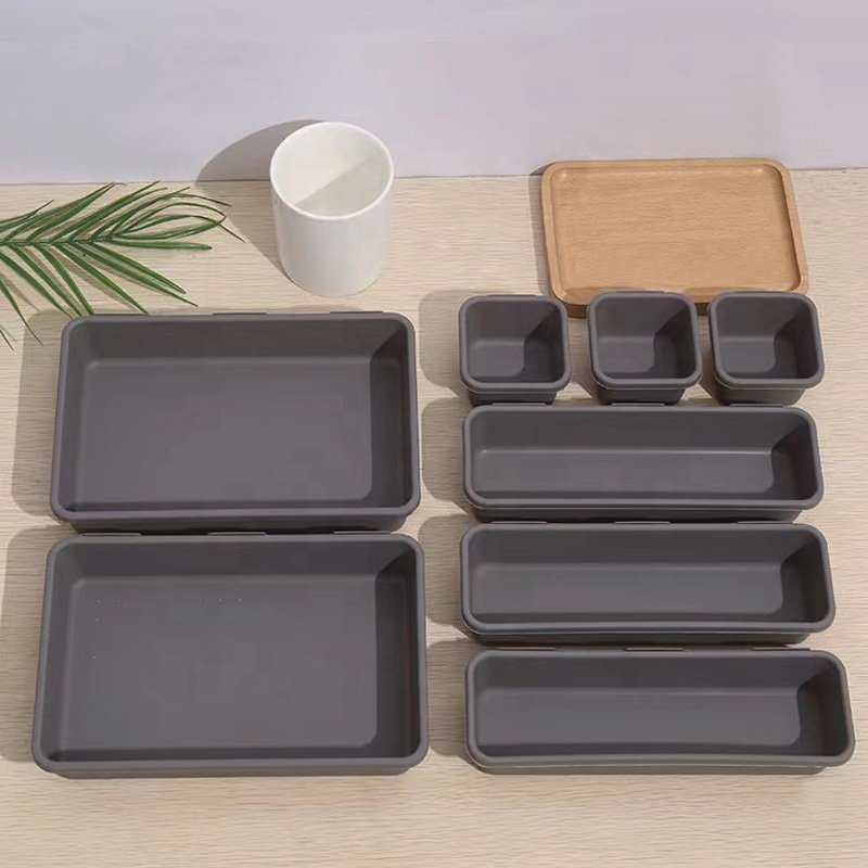 Portable Large Desktop Case Plastic Jewelry Cosmetic Drawer Organizer Free Combination Divided Makeup Box Storage