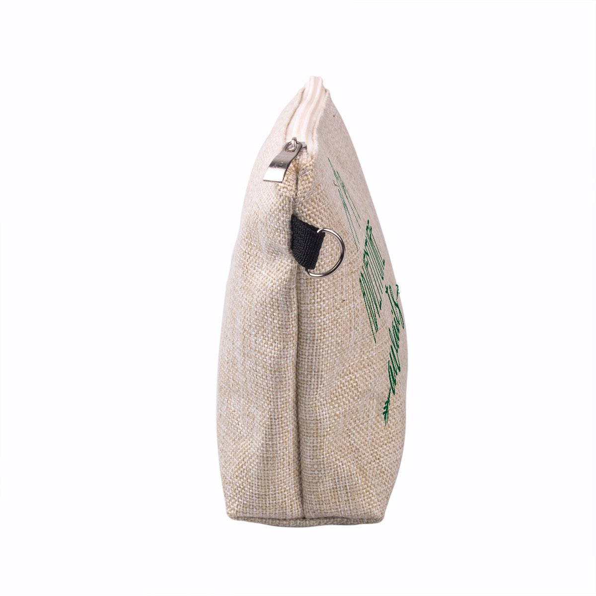 MOQ 50 pieces Linen makeup bag with zipper full color printing Cosmetic Makeup Toiletry Skincare Kits Souvenir bag