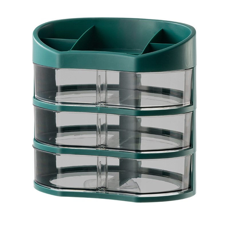 Modern Design Multi-layer Cosmetic Storage Box Home Desktop Organizer Plastic Box Makeup Jewelry Storage
