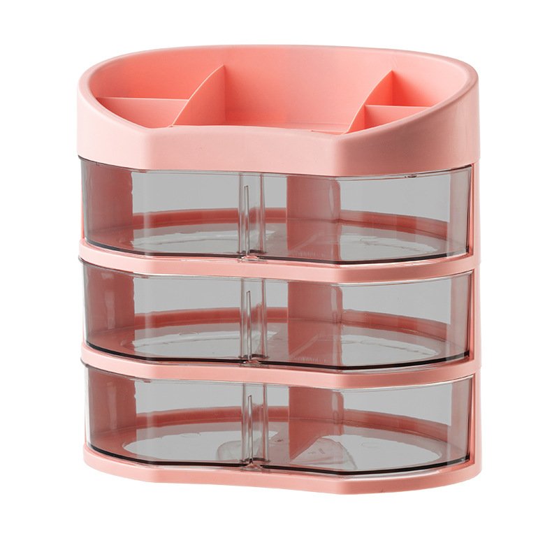 Modern Design Multi-layer Cosmetic Storage Box Home Desktop Organizer Plastic Box Makeup Jewelry Storage