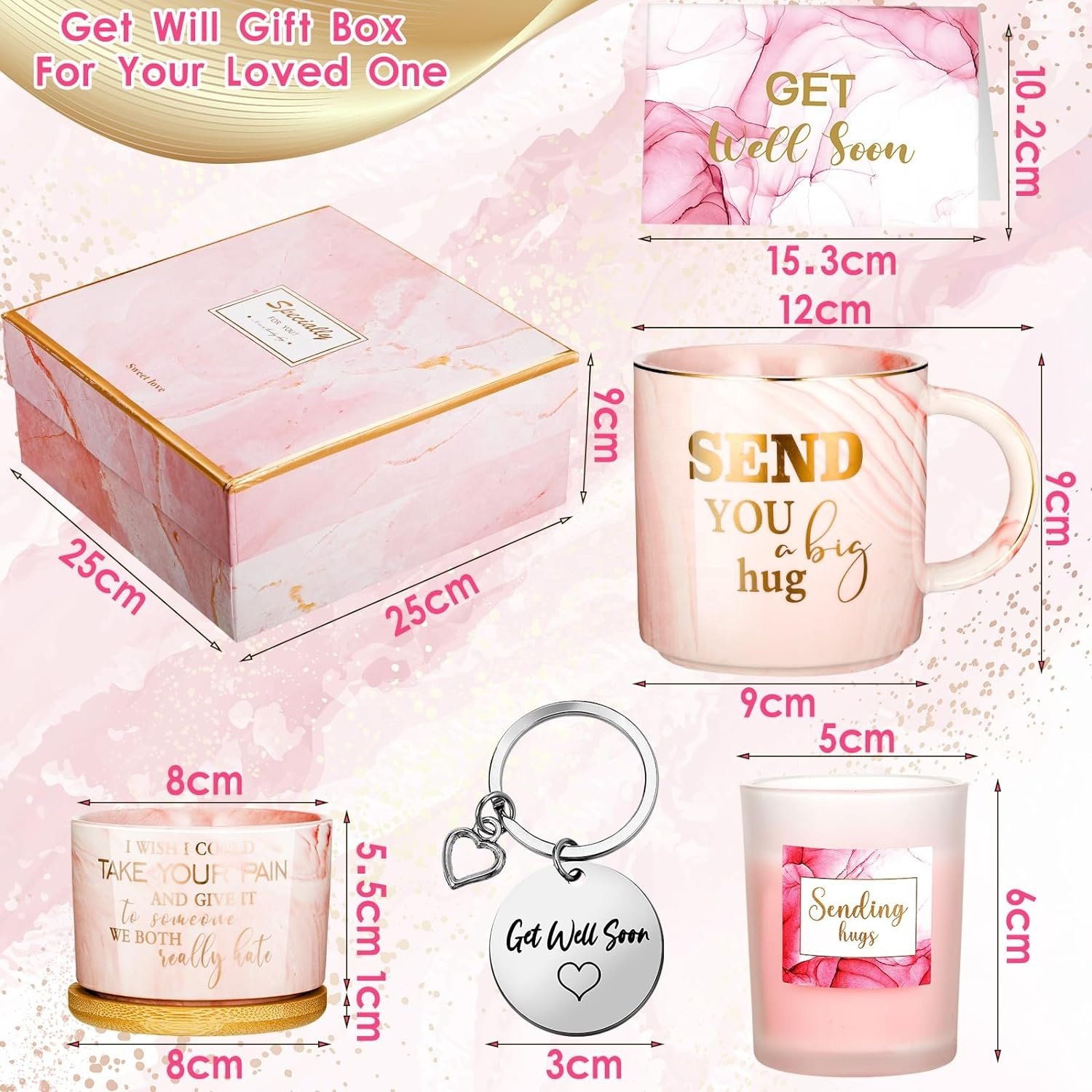 OEM After Surgery Gifts Feel Better Gifts for Women Sympathy Gifts for Sick Friends Thinking of You Package