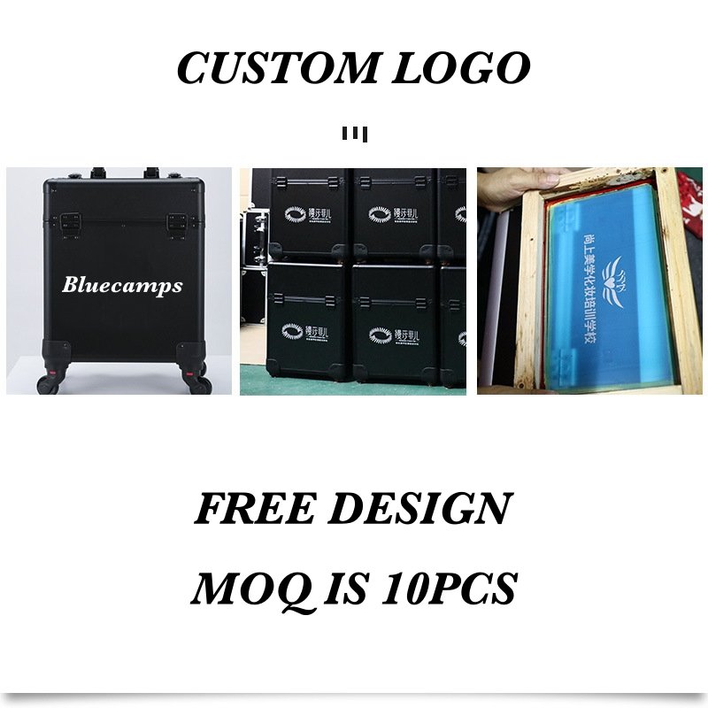 Profession Cosmetic Case Luggage Suitcase For Makeup Trolley Box Nails Beauty Woman Luggage Travel Rolling