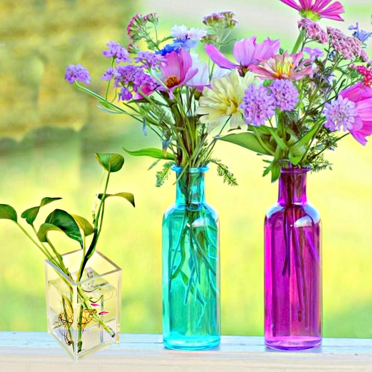 Factory Custom Clear Acrylic Clear 2 Pack Acrylic Pencil Pen Holder Cup Makeup Brush Storage Organizer