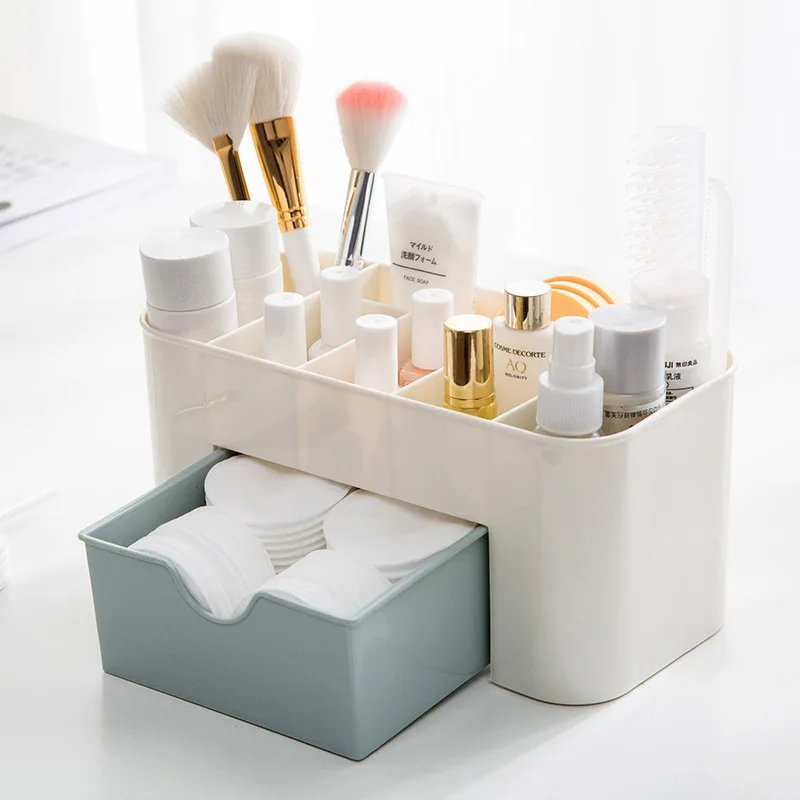 Makeup Storage Organizer Desktop Make Up Storage Drawer Box for Vanity Desk Organizers