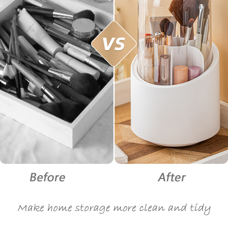 2024 New Trends Makeup Organizer White Cosmetic Storage Box Durable Cosmetic Organizer