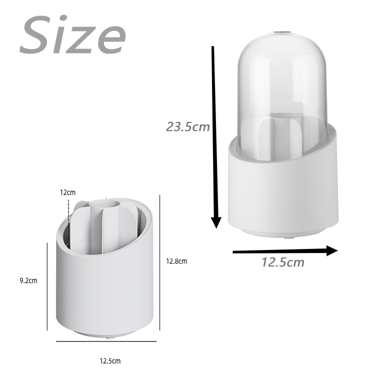 2024 New Trends Makeup Organizer White Cosmetic Storage Box Durable Cosmetic Organizer