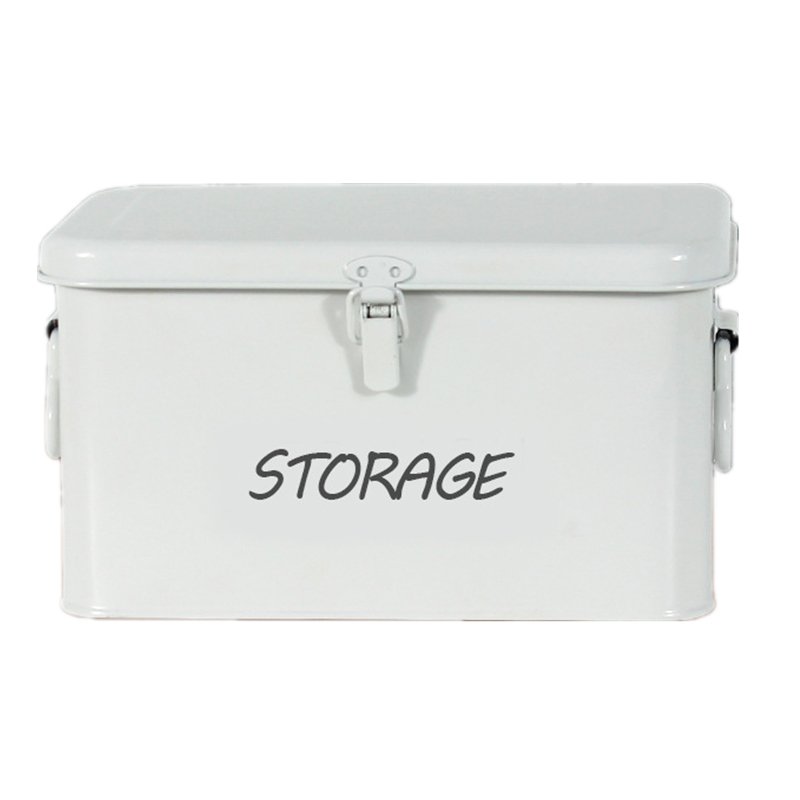 Wholesale small metal storage box multipurpose makeup storage box with lock