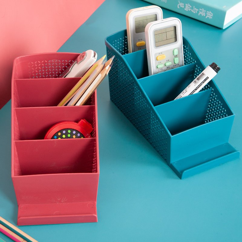 new available low price portable hollow home divided organization small items office desktop cosmetics storage box
