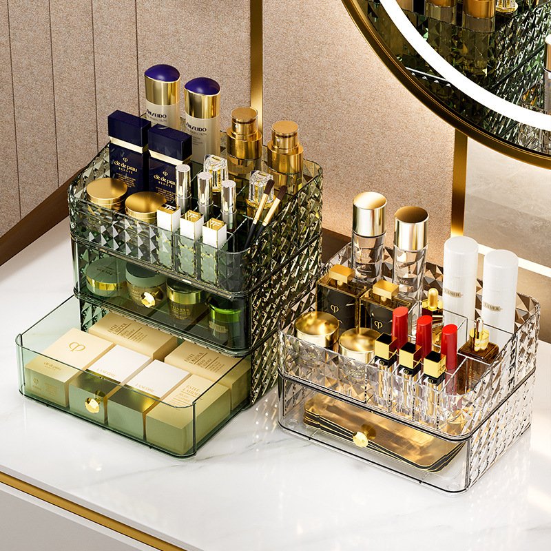High Quality Bathroom desktop organizing box Makeup storage box for Home