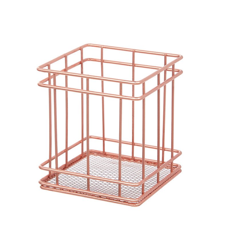 LINDON Metal Makeup Brushes Office Desk Accessories Pen Holders Pencil Holders for Desk