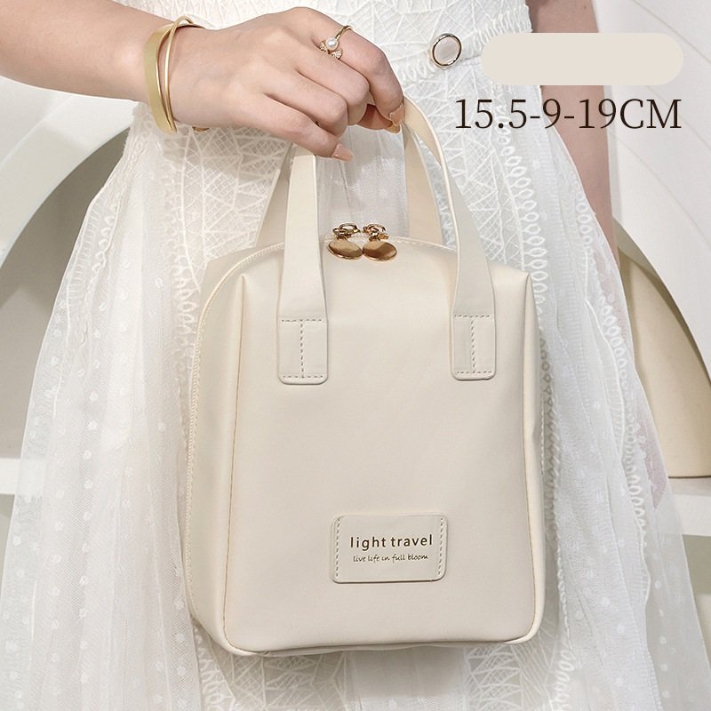 Women's Pu Leather Gradient Three-dimensional Makeup Bag Travel Portable Toiletry Bag Cosmetics Organizing Storage Bag