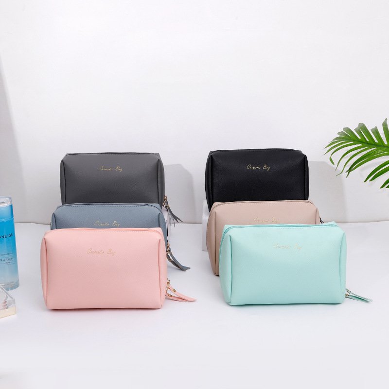 High Quality pink cosmetic travel bag custom pink makeup bag cosmetic