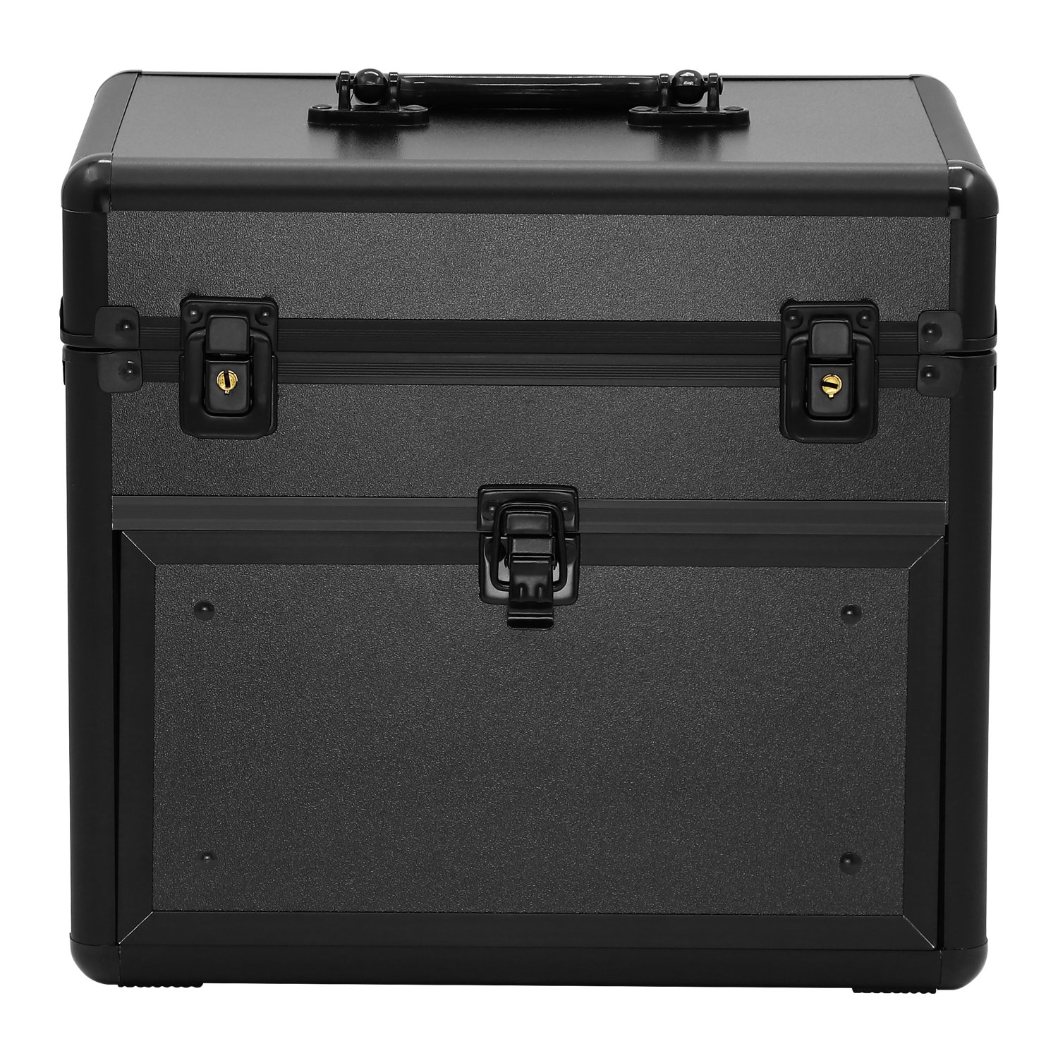 Keyson Makeup Organizers Box Manicure Product Durable Organizer Makeup Case Portable Nail Table Travel Makeup Case