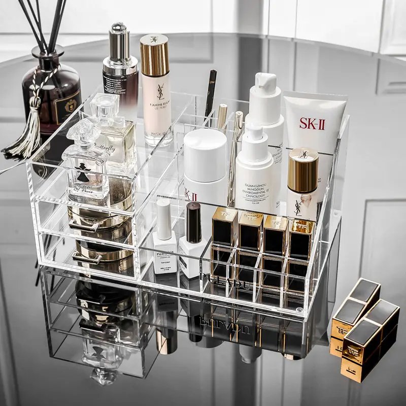 Durable High Quality Cosmetic Organizer Box Makeup Organizers Acrylic Storage Box